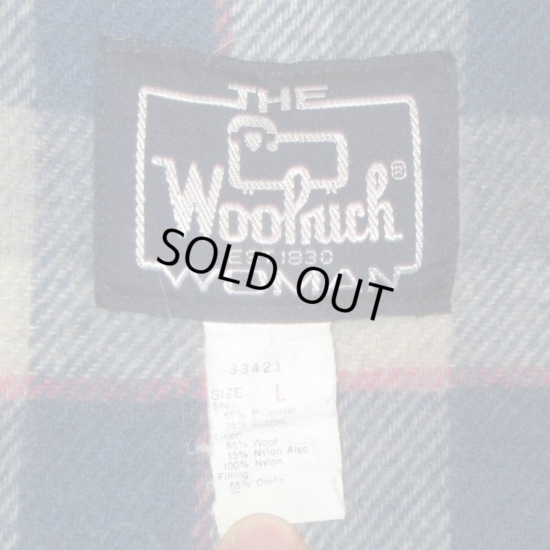 画像3: USED 80's Woolrich ウールリッチ アメリカ製 ファー付き 6535クロス マウンテンパーカ レディース OFF / 230117 (3)