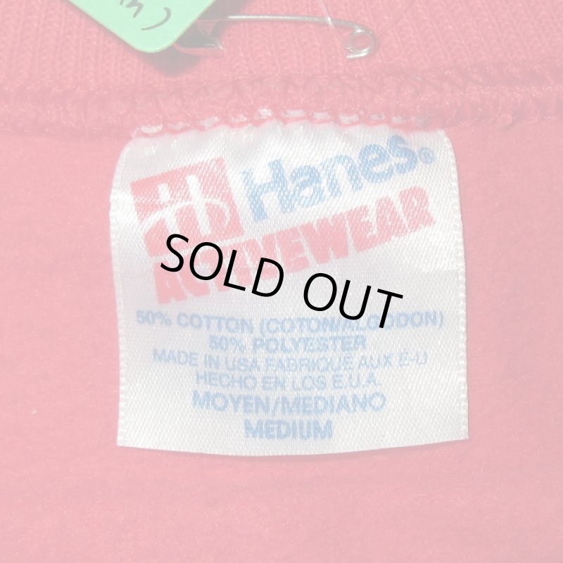 画像3: USED 90's LAKESIDE LONGHORNS カレッジプリント スウェット RED / 230124 (3)