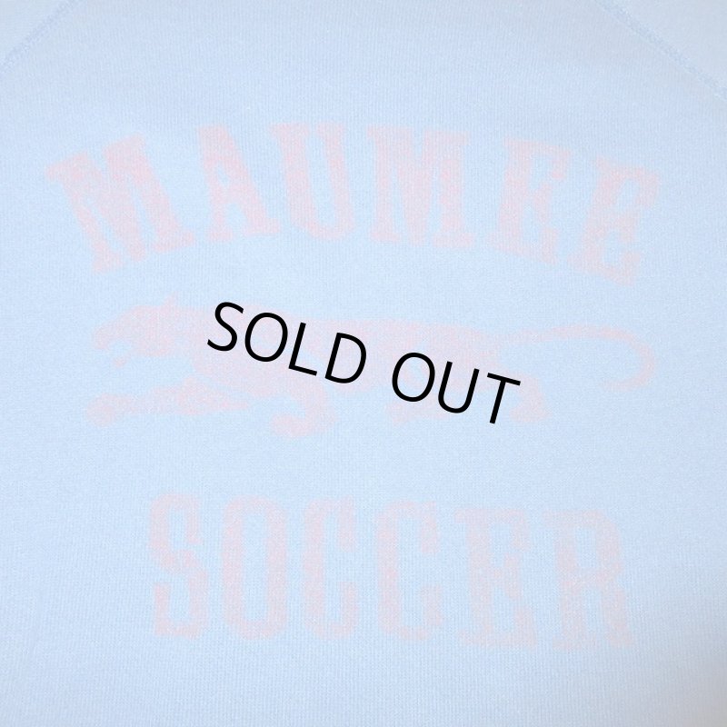 画像4: USED 90's MAUMEE SOCCER カレッジプリント スウェット BLUE / 230124 (4)