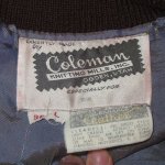 画像3: USED 60's Coleman Knitting Mills コールマン ボックス スタジャン アワードジャケット カラシ×BRW / 230125 (3)