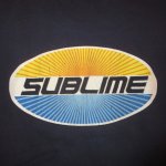 画像4: USED 90's SUBLIME サブライム サーフロック Tシャツ NVY / 230128 (4)