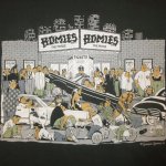 画像1: USED 90's HOMIES ホーミーズ DAVID GONZALES ブラックカルチャー HIP HOP Tシャツ GRN / 230305 (1)