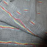 画像7: USED 80's Mastey フランス製 折り柄 ボックスシャツ GRY / 230309 (7)