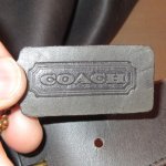 画像4: USED 90's COACH コーチ レザー トートバッグ アメリカ製 BLK / 230316 (4)