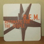 画像1: DEADSTOCK 90's 1992年 REM AUTOMATIC FOR THE PEOPLE プロモーション用 コースター 非売品 / 230404 (1)