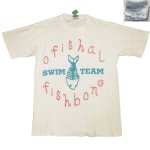 画像2: USED 90's FISHBONE フィッシュボーン OFISHAL SWIM TEAM Tシャツ WHT / 230227 (2)
