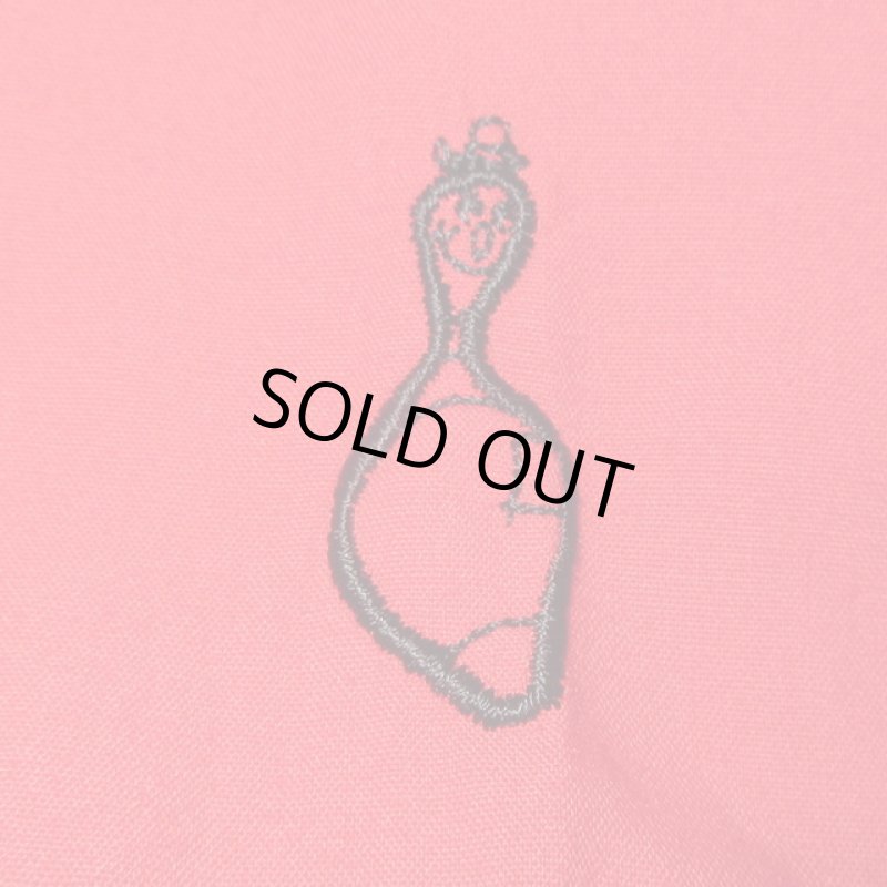 画像7: USED 90's CRUSIN クルージン 2トーン ボーリングシャツ RED×BLK / 230511 (7)