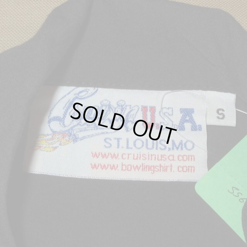 画像3: USED 90's CRUSIN クルージン 2トーン ボーリングシャツ RED×BLK / 230511 (3)