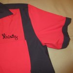 画像5: USED 90's CRUSIN クルージン 2トーン ボーリングシャツ RED×BLK / 230511 (5)