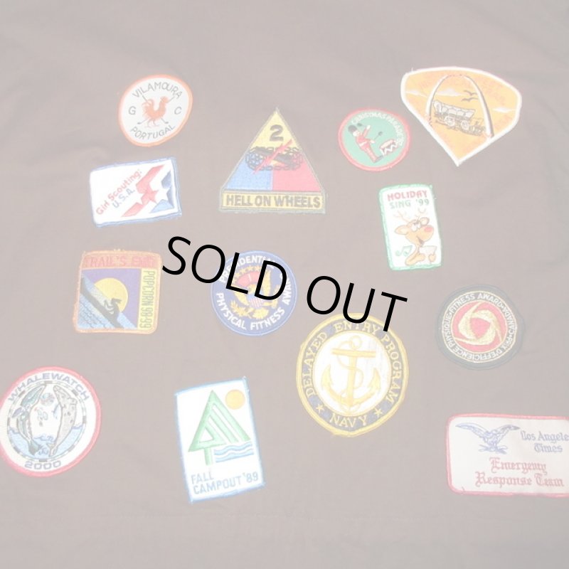 画像3: USED 00's UNKNOWN ワッペンカスタム アメリカ製 コットン アノラックパーカ ジャケット BRW / 230524 (3)