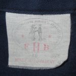 画像3: USED 90's FHB ユーロ古着 ドイツ製 モールスキン カバーオール ジャケット BLUE / 230524 (3)
