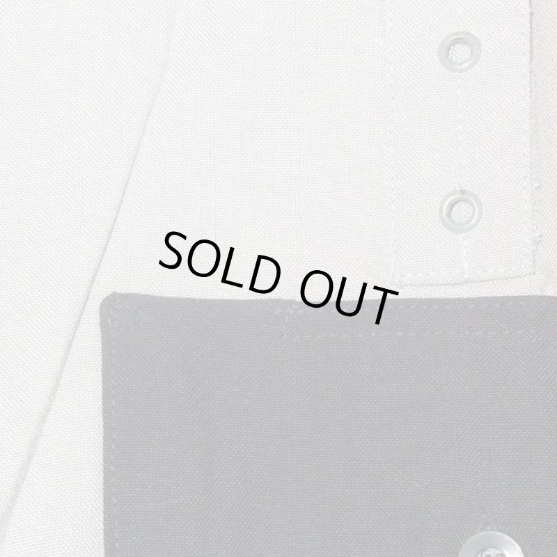 画像6: DEADSTOCK 70's JAGUAR ２トーン オフィサーシャツ ワークシャツ GRY×BLK / 230525 (6)