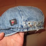 画像5: USED 80's FRED RIKSON フィンランド デニム ハンチング 帽子 BLUE / 230601 (5)