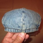 画像8: USED 80's FRED RIKSON フィンランド デニム ハンチング 帽子 BLUE / 230601 (8)
