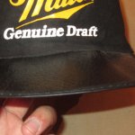 画像5: USED 80's miller BEER ミラービール ペインターキャップ 帽子 BLK / 230601 (5)