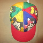 画像4: USED 80's GOOFY'S HAT CO グーフィーズハットコー ディズニー フロッキープリント キャップ 帽子 MIX / 230601 (4)