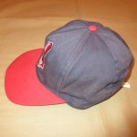 画像4: USED 90's MLB CLEVELAND INDIANS クリーブランド インディアンズ ベースボールキャップ 帽子 BLK / 230601 (4)