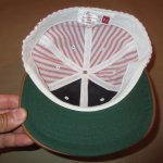 画像8: USED 00's C.H.SUPPLY&CO アメリカ製 ストライプ ベースボールキャップ 帽子 WHT×RED / 230601 (8)