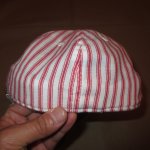 画像7: USED 00's C.H.SUPPLY&CO アメリカ製 ストライプ ベースボールキャップ 帽子 WHT×RED / 230601 (7)