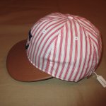 画像5: USED 00's C.H.SUPPLY&CO アメリカ製 ストライプ ベースボールキャップ 帽子 WHT×RED / 230601 (5)
