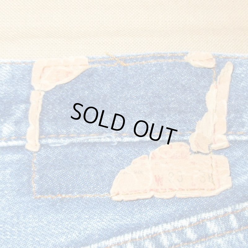 画像9: USED 80's Levi's リーバイス 501 赤耳 アメリカ製 カットオフデニム ショーツ NVY / 230604 (9)
