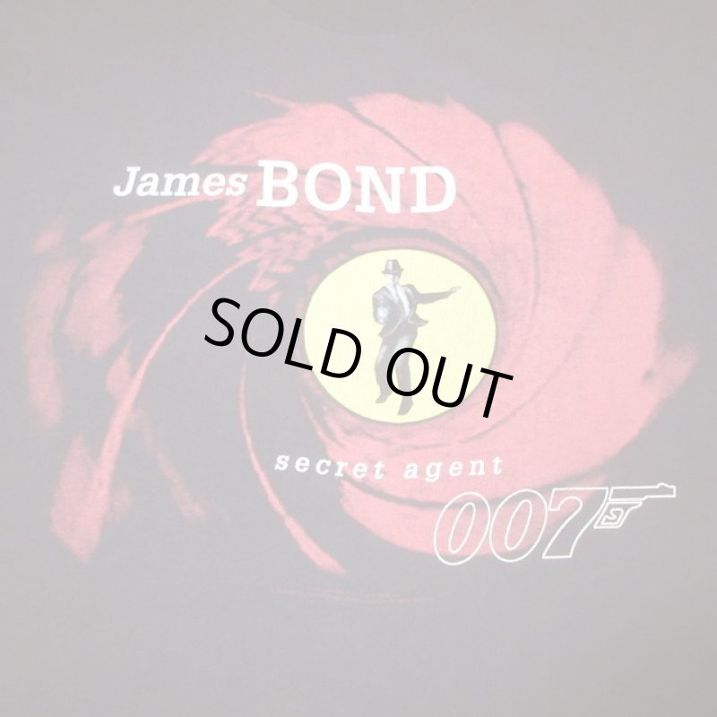 画像1: USED 90's 007 JAMES BOND ジェームスボンド SECRET AGENT 映画 ムービー Tシャツ BLK / 230608 (1)