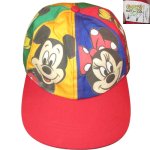 画像1: USED 80's GOOFY'S HAT CO グーフィーズハットコー ディズニー フロッキープリント キャップ 帽子 MIX / 230601 (1)