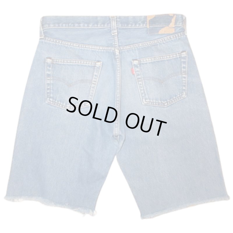 画像2: USED 80's Levi's リーバイス 501 赤耳 アメリカ製 カットオフデニム ショーツ NVY / 230604 (2)