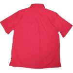 画像2: USED 00's McDONALD マクドナルド D.M.H.C. レーヨン混 半袖シャツ RED / 230511 (2)