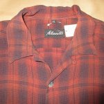 画像6: USED 80's Allumette アルメッテ オンブレ レーヨン 半袖シャツ RED×BLK / 230611 (6)