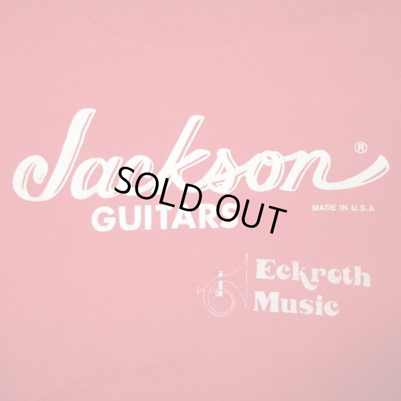 画像1: USED 80's JACKSON GUITARS ジャクソン ギターメーカー Tシャツ RED / 230614 (1)