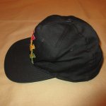 画像4: USED 90's MALCOM X マルコムX ラスタカラー 刺繍 BB CAP キャップ 帽子 BLK / 230710 (4)