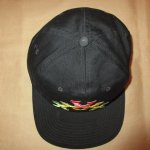 画像3: USED 90's MALCOM X マルコムX ラスタカラー 刺繍 BB CAP キャップ 帽子 BLK / 230710 (3)
