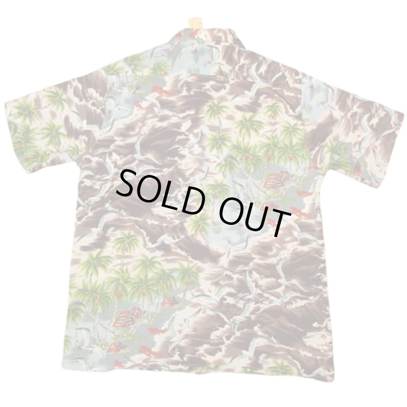 画像2: USED 70's JC PENNEY JCペニー ポリエステル ハワイアン アロハシャツ MIX / 230704 (2)