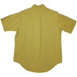画像2: USED 70's DAVINCI  ダヴィンチ レーヨン BDシャツ 半袖シャツ GRN / 230704 (2)