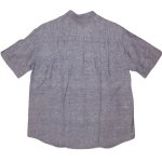 画像2: USED 00's HAVANERA ハバネラ ラテン 刺繍入り 半袖シャツ NVY / 230704 (2)