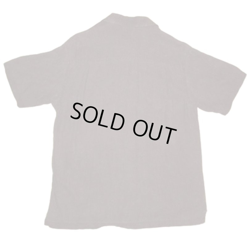 画像2: USED 00's Hagger ハガー レーヨン×リネン ２トーン 半袖シャツ BLK×GRY / 230805 (2)