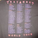 画像5: USED 90's TESTAMENT テスタメント WORLD TOUR 1991 Tシャツ BLK / 230826 (5)