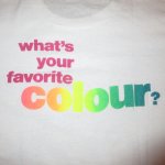 画像4: USED 80's LIVING COLOUR リヴィングカラー what's your favorite color?  Tシャツ WHT  / 231010 (4)