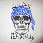 画像1: USED 90's SUICIDAL TENDENCIES スイサイダルテンデンシーズ スカル Tシャツ WHT  / 231010 (1)