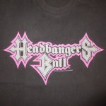 画像1: USED 90's MTV HEADBANGERS BALL ヘッドバンガーズボール Tシャツ BLK  / 231010 (1)