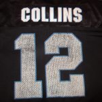 画像9: USED 90's NFL アメフト CALOLINA PANTHERS COLLINS ゲームシャツ STARTER BLK / 231019 (9)