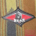 画像4: USED 90's BEAR ベアー オールドサーフ ネイティヴ柄 民族柄 シャモア プリントネル シャツ MIX / 231027 (4)