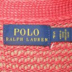 画像3: USED 00's RALPH LAUREN ラルフローレン シースルー ローゲージ ニットセーター RED×BLUE  / 231027 (3)