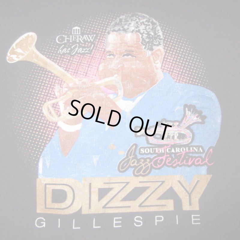 画像1: USED 00's DIZZY GILLESPIE ディジーガレスピー ジャズマン Tシャツ BLK / 231204 (1)