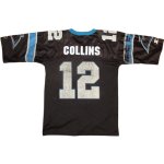 画像2: USED 90's NFL アメフト CALOLINA PANTHERS COLLINS ゲームシャツ STARTER BLK / 231019 (2)