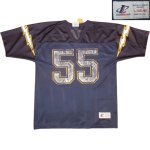 画像1: USED 90's NFL アメフト SEAU ゲームシャツ LOGO ATHLETIC NVY / 231019 (1)
