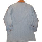 画像2: USED 80's Silvercord シャンブレー ハンティングジャケット ブルー / 231107 (2)