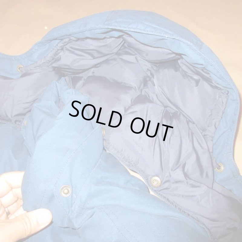 画像5: USED 90's LANDS'END ランズエンド フード付き ダウンジャケット NVY / 231211 (5)