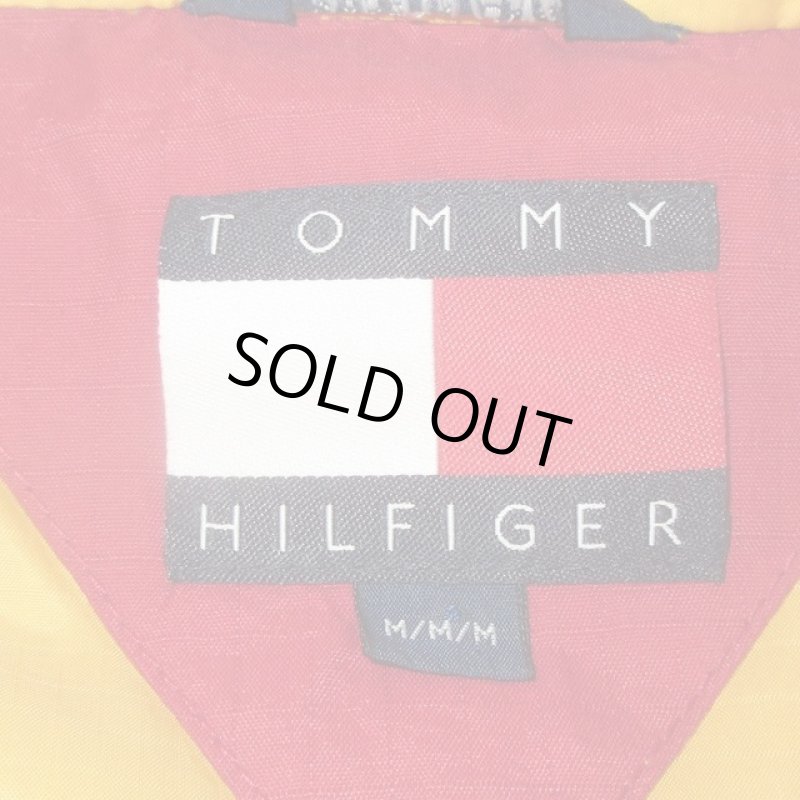 画像3: USED 90's TOMMY HILFIGER トミーヒルフィガー フード付き ダウンジャケット YEL / 231211 (3)